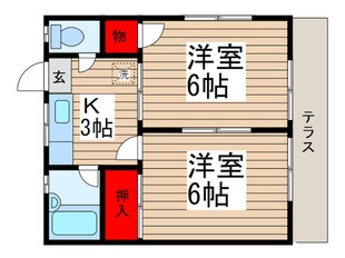 コーポ　タカハナⅡの物件間取画像